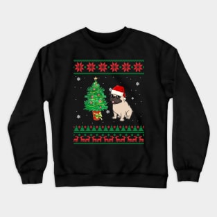 Pug Merry Xmas Ugly Christmas Crewneck Sweatshirt